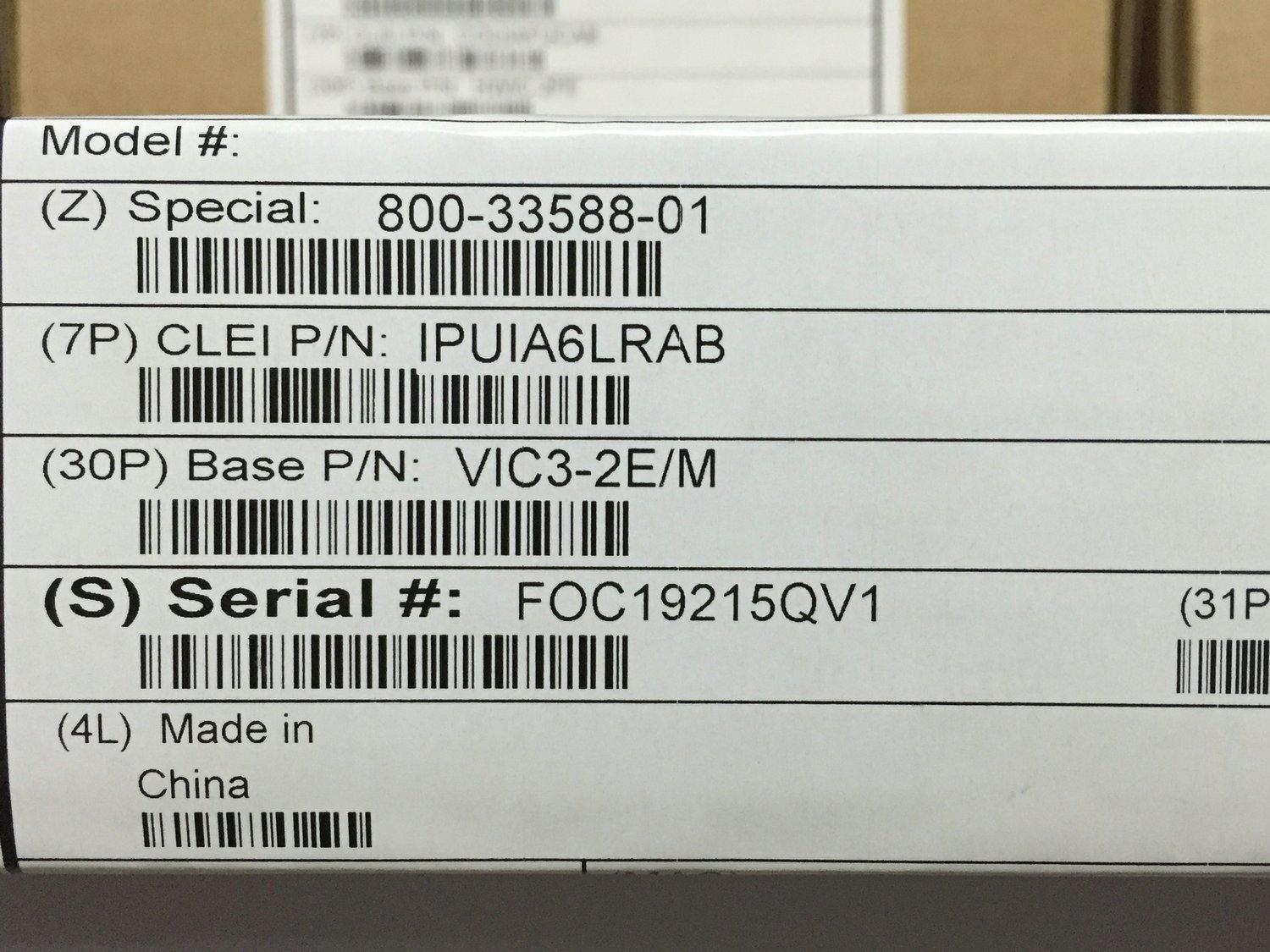Official CISCO / Cisco VIC3-2E / M Router Expansion Module Genius