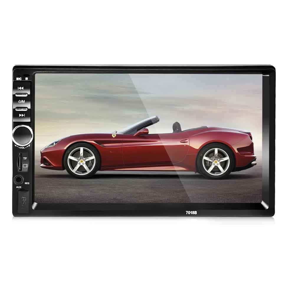7018B 7 Inch Bluetooth V2.0 Car Audio Stereo Touch Screen MP5 Player Support TF MMC USB FM Radio
