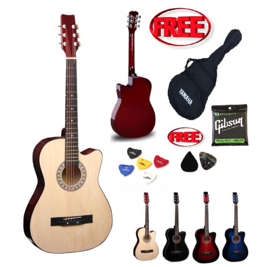 ดูภาพ Acoustic Guitar Rose R-38C สีไม้ ลูกบิดเหล็กอย่างดี กระเป่ากีต้าร์ Yamaha กันน้ำ ปิ้กกีต้าร์ Gibson ที่เก็บปิ๊ก และสายกีต้าร์ Gibson USA.อย่างดีมูลค่า 900 บาท เพิ่มเติม Acoustic Guitar Rose R-38C สีไม้ ลูกบิดเหล็กอย่างดี กระเป่ากีต้าร์ Yamaha กันน้ำ ปิ้กกีต้าร์ Gibson ที่เก็บปิ๊ก และสายกีต้าร์ Gibson USA.อย่างดีมูลค่า 900 บาท