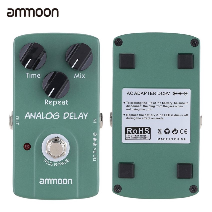 ดูภาพ ammoon AP-07 Analog Delay Electric Guitar Effect Pedal True Bypass Guitar Effect Pedal (Intl) เพิ่มเติม ammoon AP-07 Analog Delay Electric Guitar Effect Pedal True Bypass Guitar Effect Pedal (Intl)
