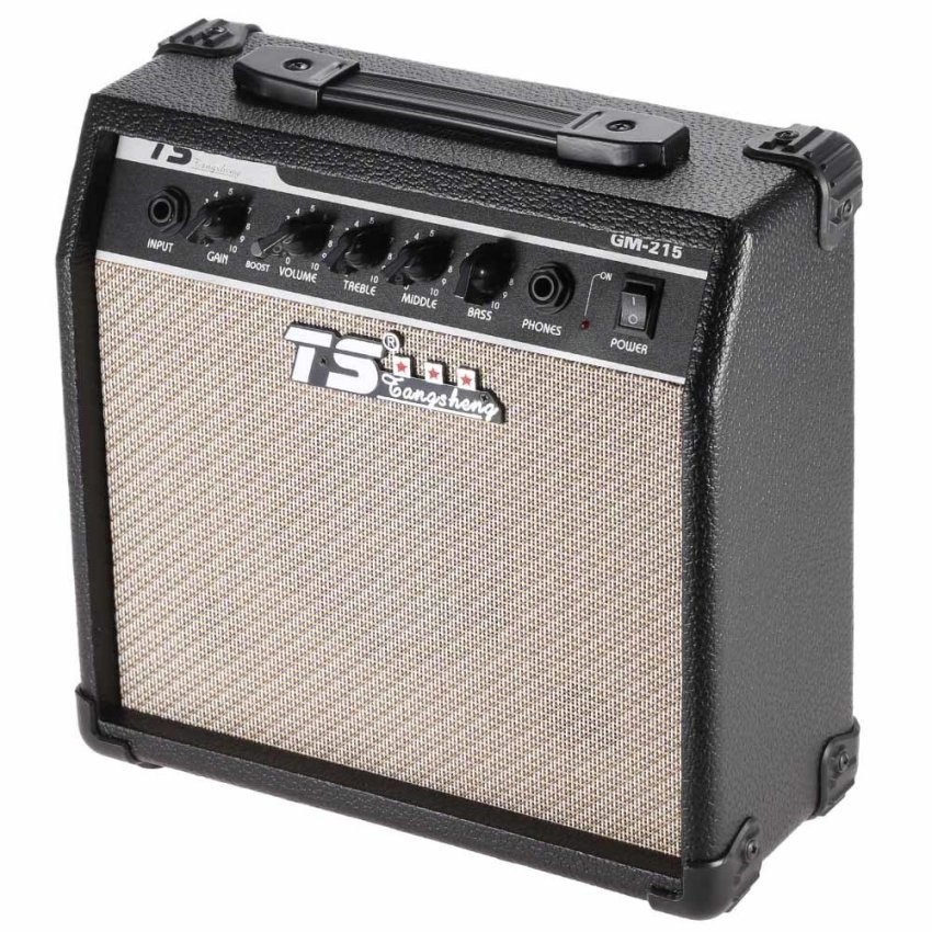 GM215 Professional 15W Electric Guitar Amplifier Amp Distortion with 3