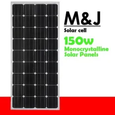 แผ่นโซลาร์เซลล์ ชนิด monocrystalline Silicon ขนาด 150W(Black)