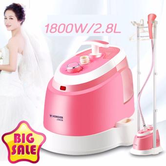 Double Rod Steam Iron เครื่องรีดไอน้ำถนอมผ้าแฟชั่น แบบสองเสา 1800W/2.8L - Pink Flower