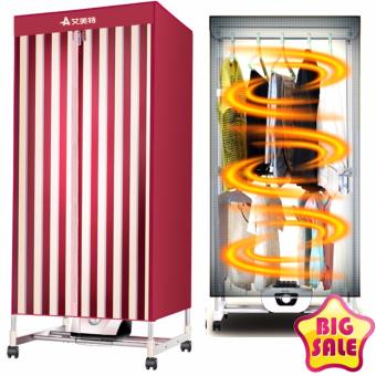 Fashion Clothes Dryer เครื่องอบผ้าแห้งแฟชั่น ฆ่าเชื้อ ลดกลิ่นอับ 15kg/1000W - Red Style