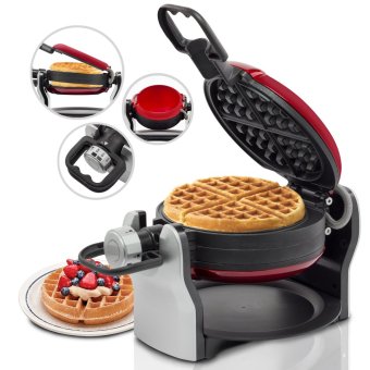GetZhop เครื่องทำวาฟเฟิล Waffle Maker แกนหมุน 2 ชั้น 1500 Watt EUPA รุ่น TSK-2909BW (Red)