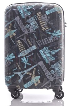 American Tourister กระเป๋าเดินทาง รุ่น ARONA SIZE 28 นิ้ว SPINNER 75/28 สี GREY/MULTI LANDMARKK image