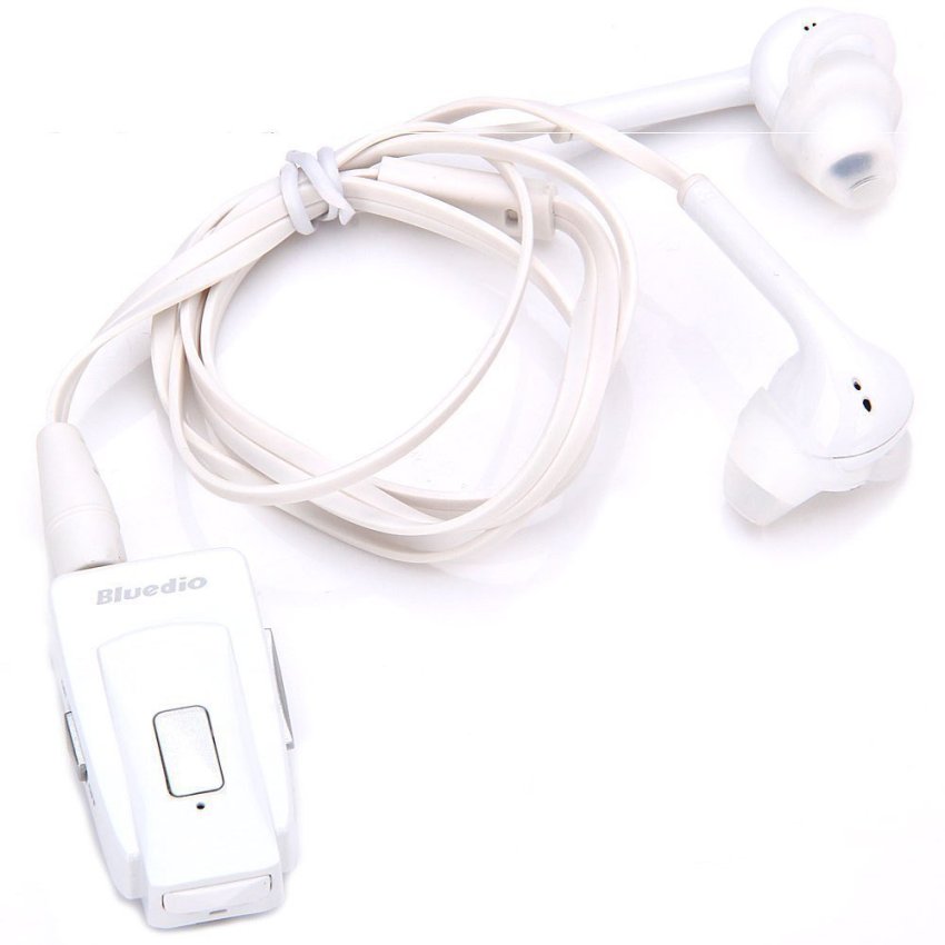 ดูภาพ Bluedio EH Stereo HiFi Sound Bluetooth Hands Free In-Ear Earphone Clip Headset with Microphone NFC for Tablet PC Smartphones (White) (Intl) เพิ่มเติม Bluedio EH Stereo HiFi Sound Bluetooth Hands Free In-Ear Earphone Clip Headset with Microphone NFC for Tablet PC Smartphones (White) (Intl)