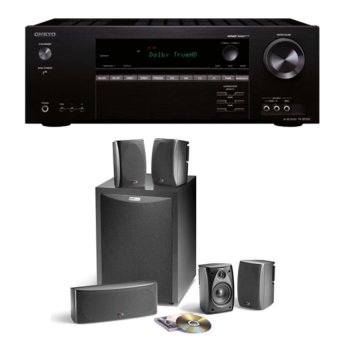 Onkyo TX-SR 343 + Polk RM6750 (ดำ) image