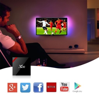 X96 2+16g Quad Core Bluetooth 4K HD Android Smart TV Box Digital Player - intl