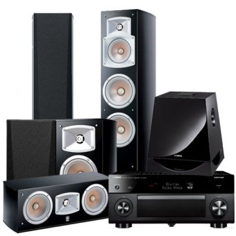Yamaha Home Theater set รุ่น RX-A2050 (Black) + NS-777 NS-C444 NS-333 NS-SW700 (Black) image
