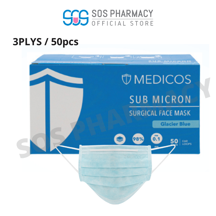 medicos 3 ply surgical face mask