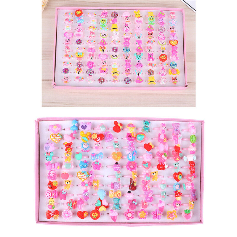 Graceful 10 Buah Cincin Resin Anak/Anak Imut Kartun Kartun Imut Hadiah Perhiasan Graceful 10 Buah Cincin Resin Anak/Anak Imut Kartun Kartun Imut Hadiah Perhiasan