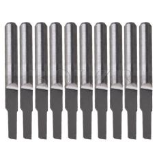 0.2cm Parallel Carbide CNC PCB Milling Cutter Bits Set of 10 (Silver) ลดราคา 0.2cm Parallel Carbide CNC PCB Milling Cutter Bits Set of 10 (Silver) ส่งฟรี