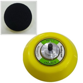 แป้นขัดสำหรับเครื่องขนาด 3 นิ้ว สีเหลือง เกลียว M6x1.0 3 Inch Backing Pad Hook And Loop Sanding Disc แป้นขัดสำหรับเครื่องขนาด 3 นิ้ว สีเหลือง เกลียว M6x1.0 3 Inch Backing Pad Hook And Loop Sanding Disc