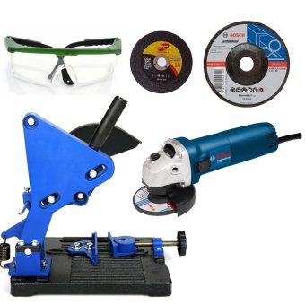 BOSCH เจียร 4 นิ้ว gws060 + แท่นจับเครื่องเจียร์ + แว่นตากันสะเก็ด + ใบตัดสแตนเลส 4 BOSCH เจียร 4 นิ้ว gws060 + แท่นจับเครื่องเจียร์ + แว่นตากันสะเก็ด + ใบตัดสแตนเลส 4