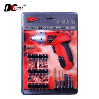 WE Supply DCTool รุ่น DC-S019 ชุดไขควงไร้สาย 4.8 โวลต์ พร้อมอุปกรณ์ 26 ชิ้น WE Supply DCTool รุ่น DC-S019 ชุดไขควงไร้สาย 4.8 โวลต์ พร้อมอุปกรณ์ 26 ชิ้น