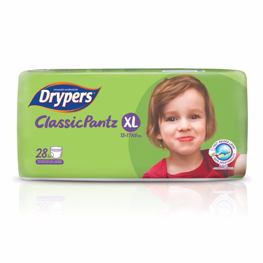 ดูภาพ Drypers ผ้าอ้อมสำหรับเด็ก รุ่น Classicpantz XL 28 ชิ้น เพิ่มเติม Drypers ผ้าอ้อมสำหรับเด็ก รุ่น Classicpantz XL 28 ชิ้น