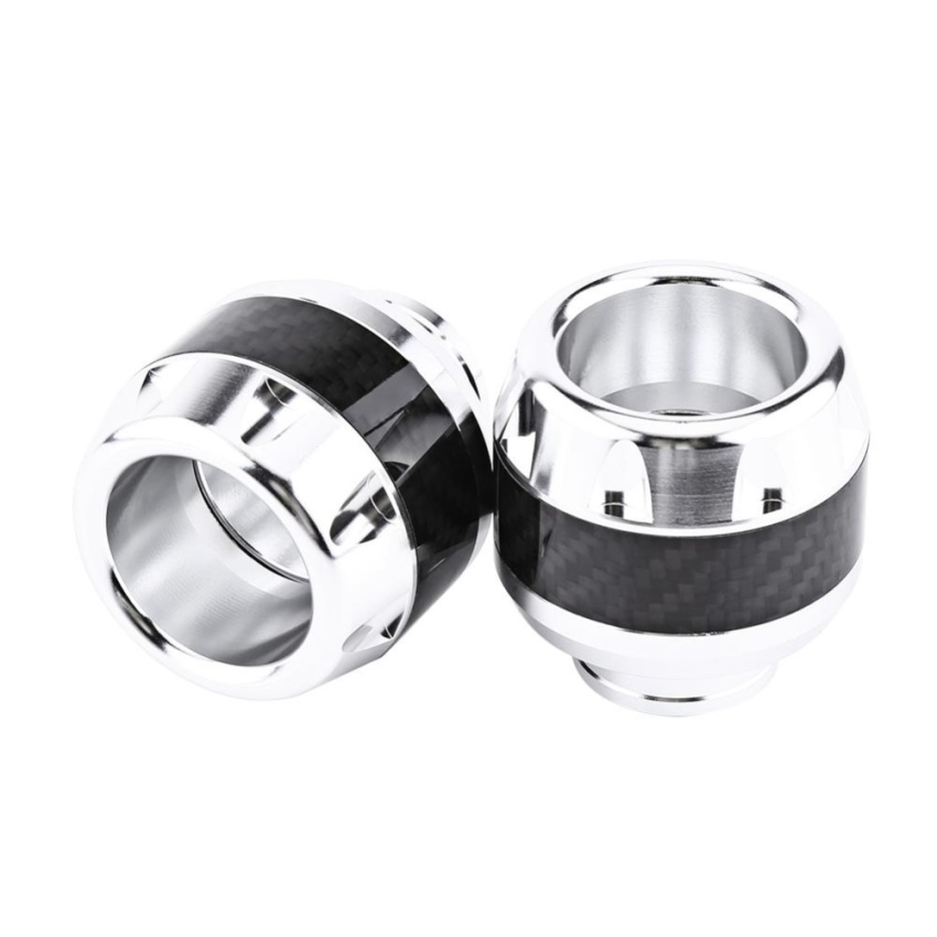 1 Pair of Carbon Fiber Motorcycle Front Fork Frame Sliders Crash