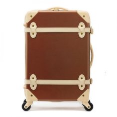 20" EDDAS Brown Luggage Spinner Wheel Vintage Hard Shell Suitcase EV501 (Brown) ส่งฟรี 20" EDDAS Brown Luggage Spinner Wheel Vintage Hard Shell Suitcase EV501 (Brown) ส่งฟรี