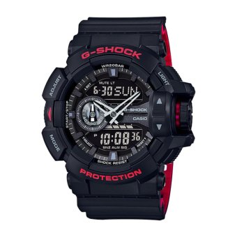 Casio G-Shock นาฬิกาข้อมือผู้ชาย สายเรซิ่น รุ่น GA-400HR-1A - สีดำ