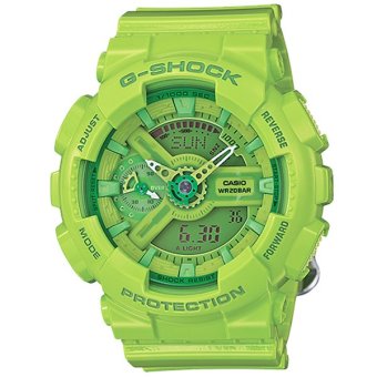 Casio G-Shock Mini นาฬิกาข้อมือผู้หญิง สายเรซิ่น รุ่น GMAS110CC-3 - สีเขียว
