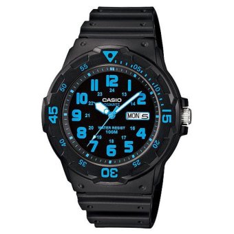 Casio Standard นาฬิกาข้อมือผู้ชาย สีดำ สายเรซิ่น รุ่น MRW-200H-1B2VDF