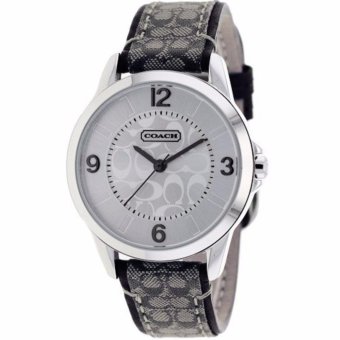 นาฬิกา COACH Womens Classic Signature Logo Leather Strap Watch