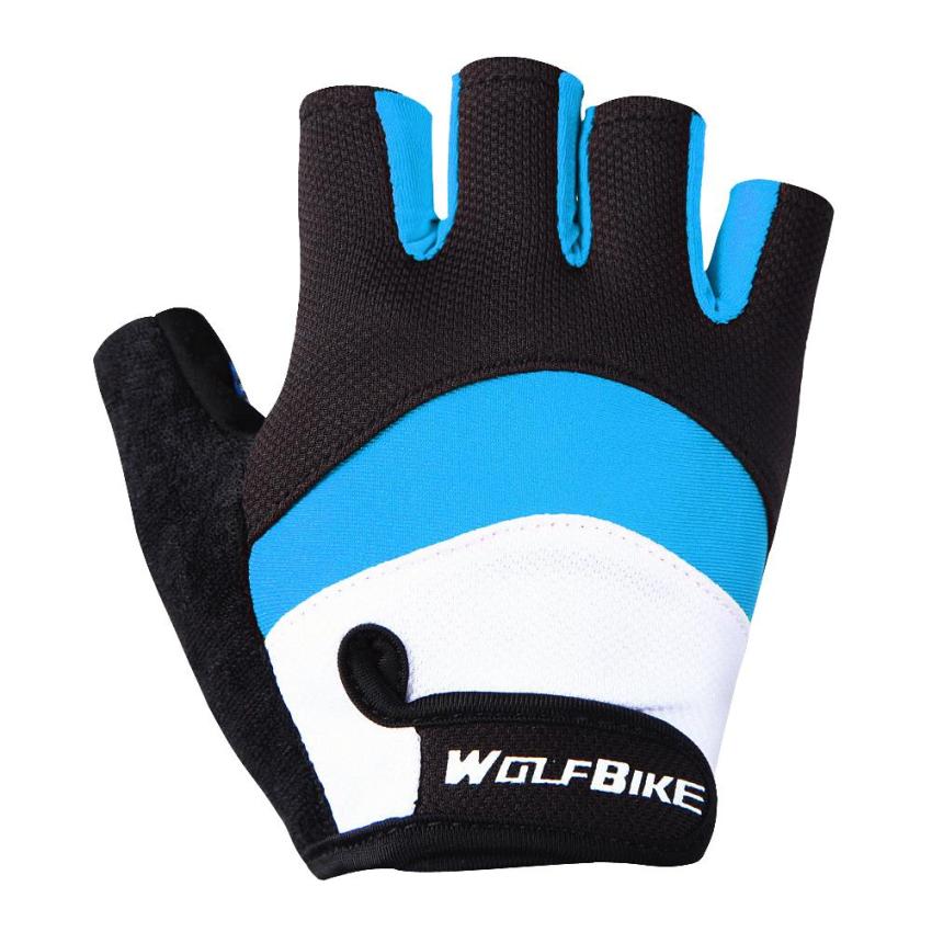 ดูภาพ Microfiber Breathable Mesh motorcycle gloves Unisex half finger gloves blue /red /black - Intl เพิ่มเติม Microfiber Breathable Mesh motorcycle gloves Unisex half finger gloves blue /red /black - Intl