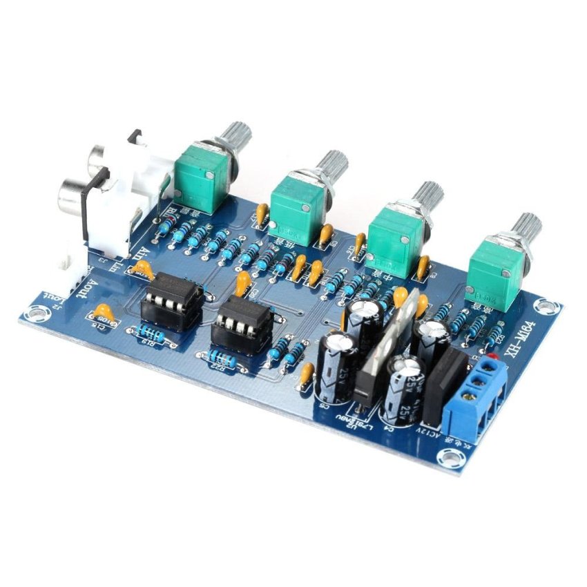 ดูภาพ NE5532 Stereo Pre-amp Preamplifier Tone Amplifier Board Audio 4 Channels - intl เพิ่มเติม NE5532 Stereo Pre-amp Preamplifier Tone Amplifier Board Audio 4 Channels - intl