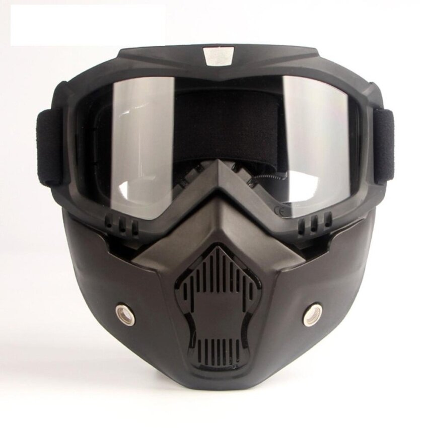 ดูภาพ PAlight Motorcycle Helmet Mask Detachable Filter Mouth Goggles Eyewear - intl เพิ่มเติม PAlight Motorcycle Helmet Mask Detachable Filter Mouth Goggles Eyewear - intl