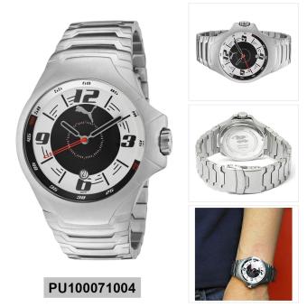 Puma Watch Casual Silver Stainless-Steel Case Stainless-Steel Bracelet Mens NWT + Warranty PU100071004