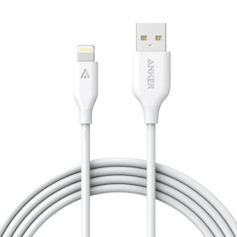 Anker 6ft. PowerLine Lightning Cable for Phones/Tablets (White), โปรโมชั่นพิเศษประจำปี 2016, สายเคเบิ้ลและสายชาร์จ ราคาเริ่มต้นที่ 99บาท