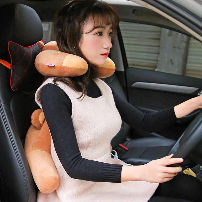 Kartun U Jenis Zhen Melindungi Serviks Bantal Tulang Punggung U Bentuk Biaya Zhen untuk Naik Bus Pesawat Terbang Mobil Leher Zhen Mengambil tidur Siang Zhen Leher U Jenis Zhen-Intl