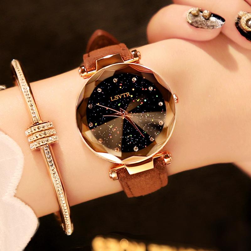 Douyin Celebrity Style Ladies Watch Waterproof Shi Shang Kuan Female 2019 New Style Students Korean Style Simple Trend Leisure Glorious Malaysia
