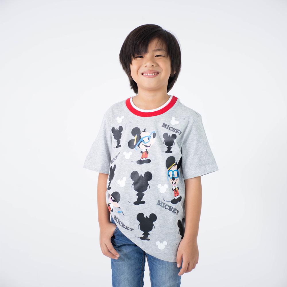 เสื้อยืดเด็กผู้ชาย มิกกี้เมาส์ Kid - T shirt Mickey Mouse
