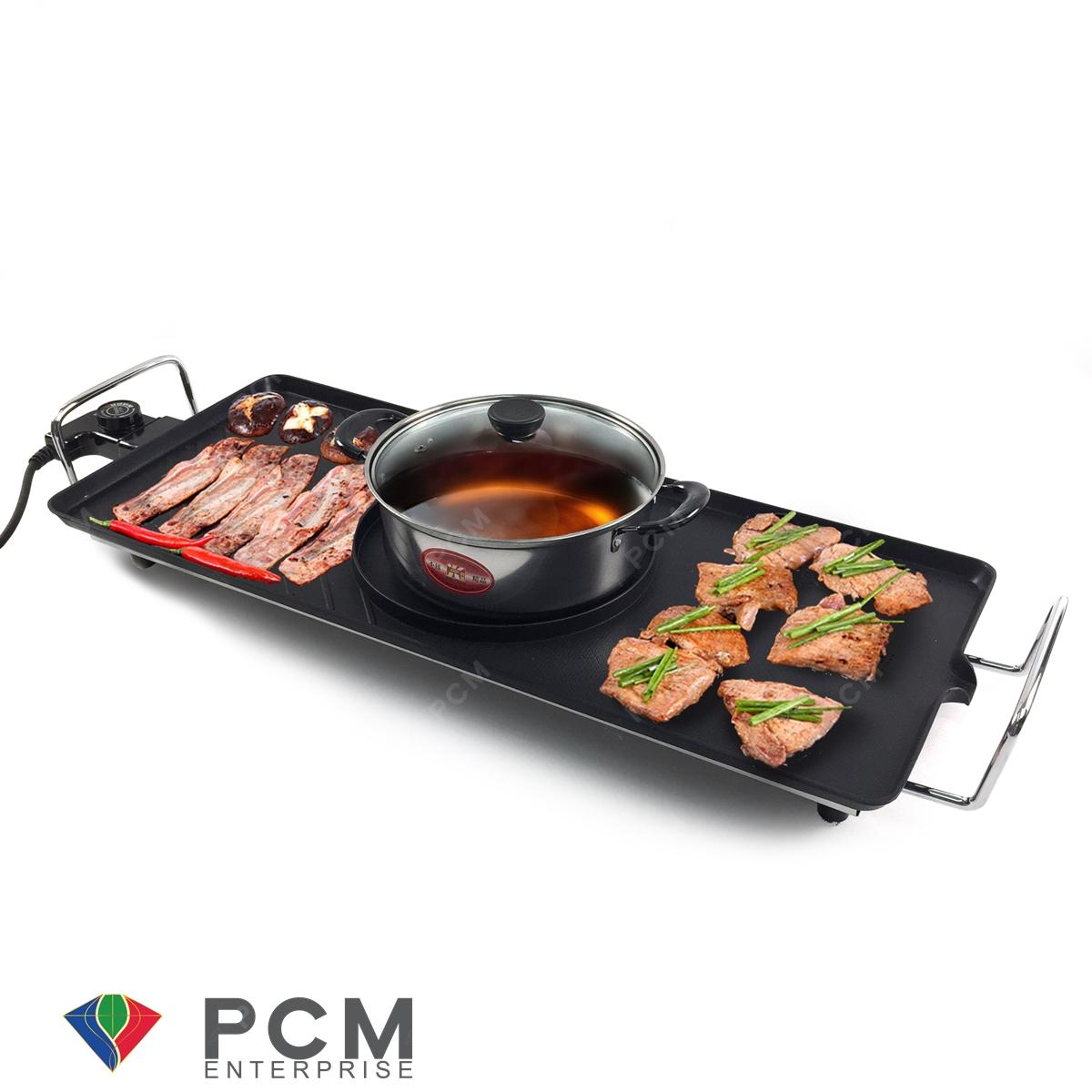 [PCM Enterprise] OXYGEN กระทะย่าง BBQ ทรงยาว พร้อมหม้อต้ม รุ่น KW-3201