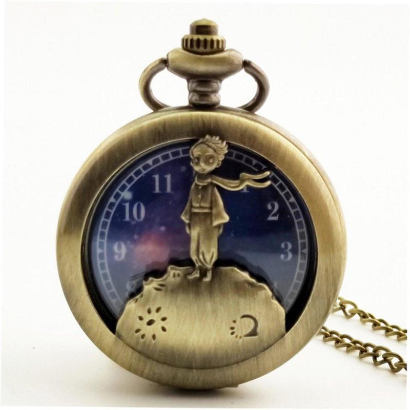 E-ERA Hollow Out Prince Vintage Antique Round Quartz Pocket Watch Necklace Clock Malaysia