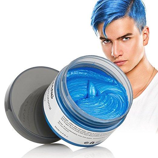 Mofajang Hair Color Wax แว็กซ์ เปลี่ยนสีผม ชั่วคราว แว๊กซ์เปลี่ยนสีผมชั่วคราว สีฟ้า - Blue : image Mofajang Hair Color Wax แว็กซ์ เปลี่ยนสีผม ชั่วคราว แว๊กซ์เปลี่ยนสีผมชั่วคราว สีฟ้า - Blue