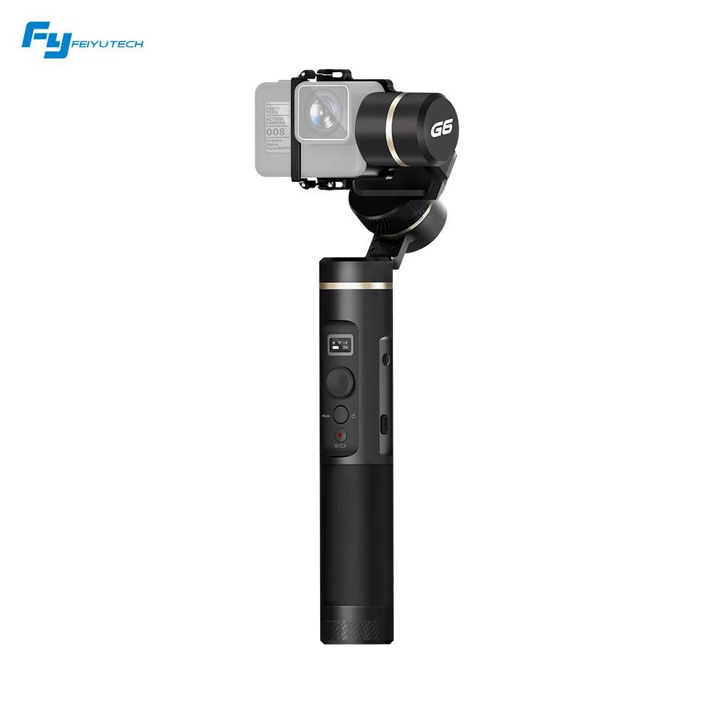 Feiyu Tech G6 3-Axis WIFI Bluetooth Stabil Splash-Proof Handheld Kamera Aksi Stabilizer Gimbal untuk GoPro Pahlawan 6 5 4 RX0