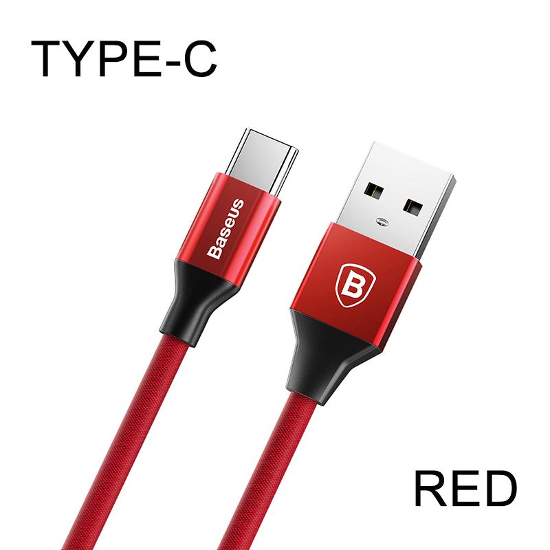 BASEUS USB Tipe C Kabel untuk Samsung Galaxy Note8 S8 S9 PLUS Ponsel Cepat Kabel Pengisi Daya 3A Tipe-C Kabel USB untuk OnePlus 6 BASEUS USB Tipe C Kabel untuk Samsung Galaxy Note8 S8 S9 PLUS Ponsel Cepat Kabel Pengisi Daya 3A Tipe-C Kabel USB untuk OnePlus 6