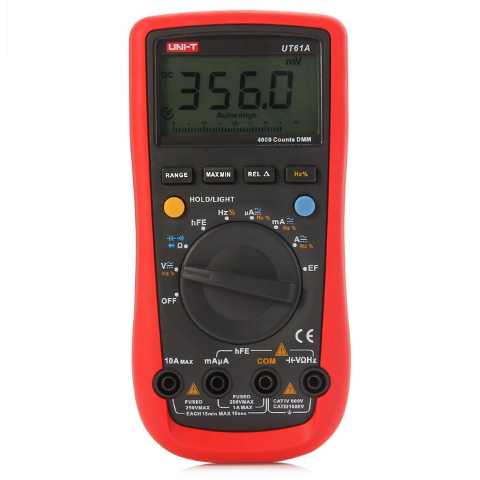 UNI-T UT61A LCD Digital Multimeter Manual / Auto Range Test Device