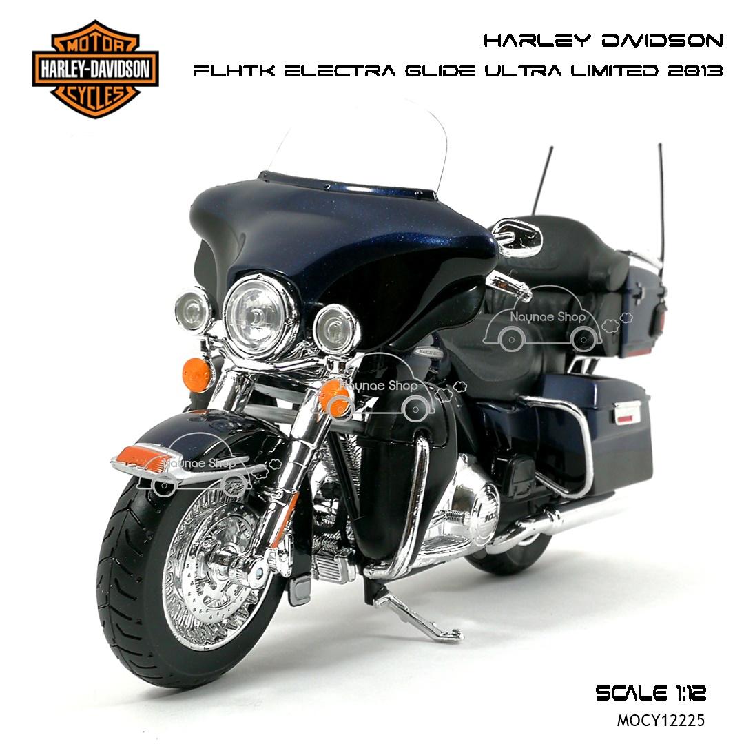 Naynaeshop โมเดลรถ HARLEY DAVIDSON FLHTK ELECTRA GLIDE ULTRA LIMITED 2013 สีน้ำเงิน (Scale 1:12)