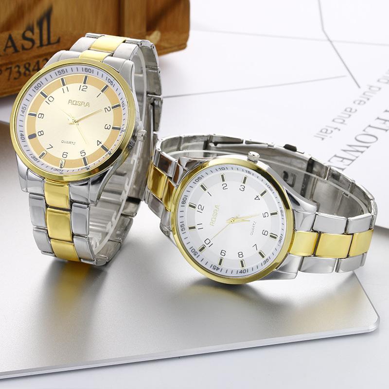 2017 foreign trade new set steel band brand mens watch fashion leisure business quartz watch clock wholesale Malaysia