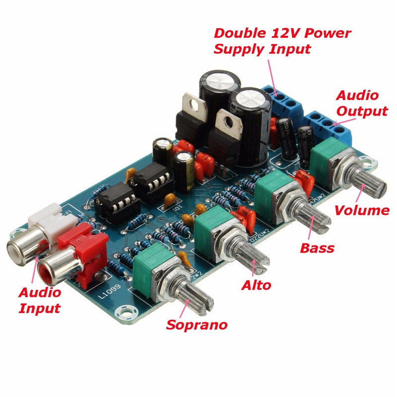 NE5532 Volum Control Audio Power Amplifier PCB Board DIY