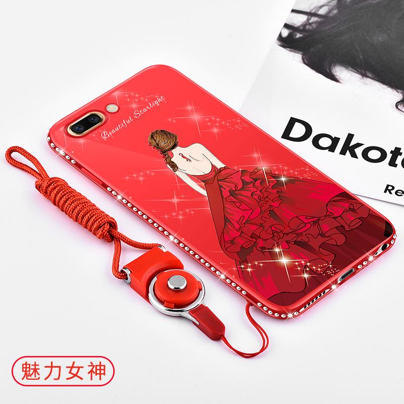 OPPO Sarung Gel Silika R11s Pelindung Sampul Lunak Oppor11t Anti Jatuh Jepang Korea Penuh