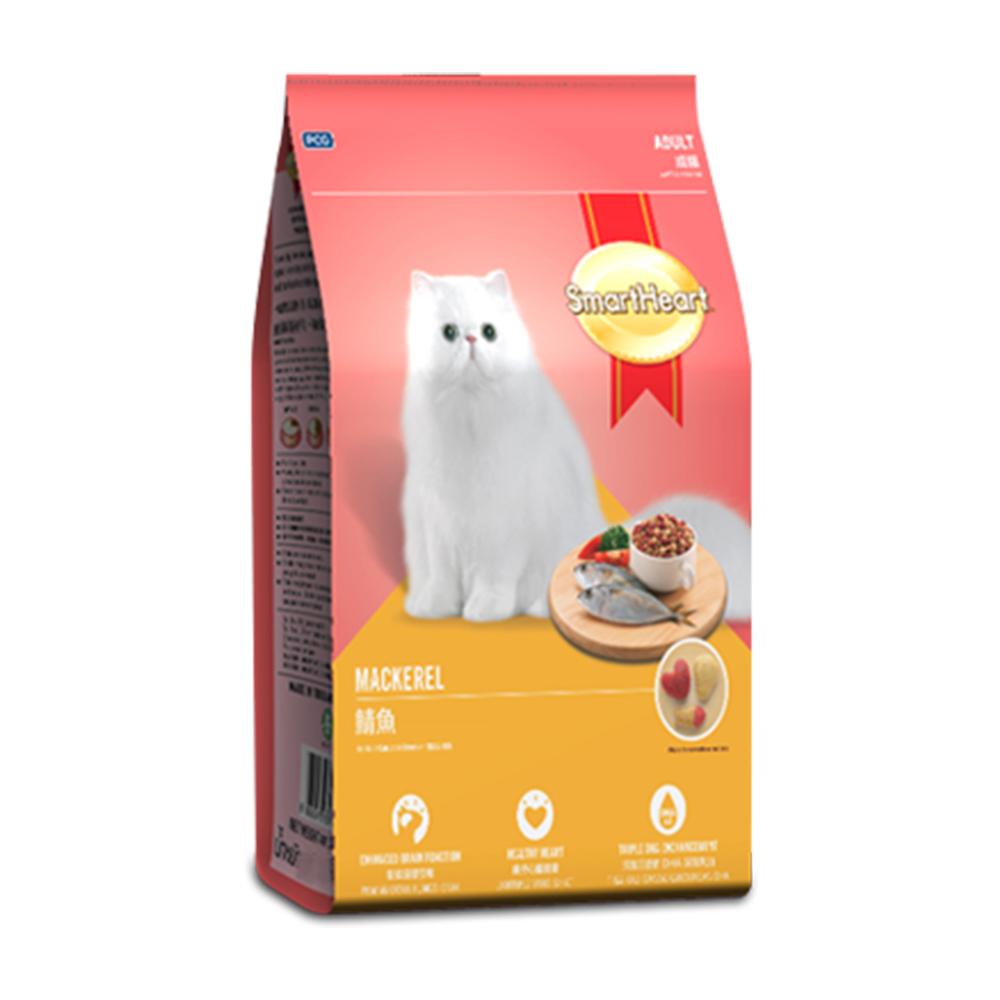 อาหารแมว รสปลาทู สำหรับแมว อายุ1ปีขึ้นไป 1.2กก. (1 ถุง) SmartheartMackerel for Adult Cat 1.2 kg (1 bag)