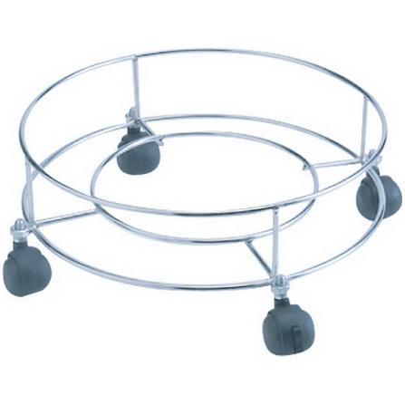 BN&P shop ที่รองถังแก๊ส ฐานรองถังแก๊ส โครเมี่ยม 4 ล้อ สีเงิน