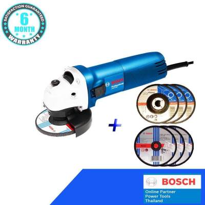 BOSCH เครื่องเจียร 4 นิ้ว รุ่น GWS 060 พร้อม ใบเจียร bosch แท้ 3 ใบ และ ใบตัด bosch แท้ 4 นิ้ว 3ใบ