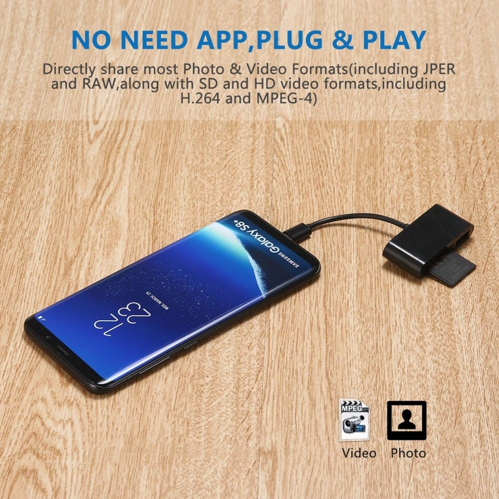 รูปภาพของ OTG Type C 3.1 To USB 2.0 Micro SD TF Card Reader HUB Adapter For Android Phone