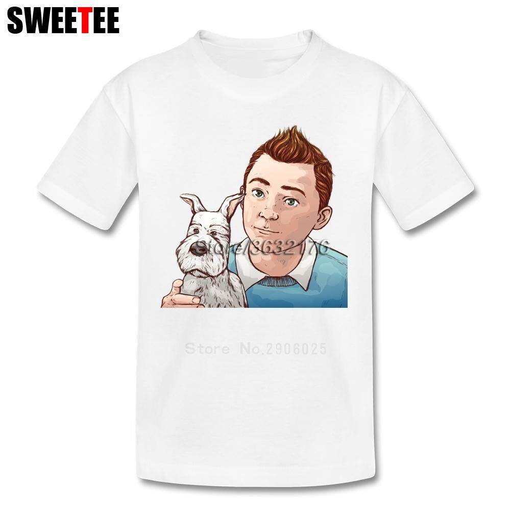 Anak-anak Tintin T Shirt Bayi Petualangan Animasi O Leher Anak Tshirt 2018 Kaus Balita Kemeja Anak Laki-laki Anak Perempuan Kaos baby-Intl
